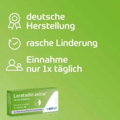 Loratadin axicur® 10 mg Tabletten, 50 St