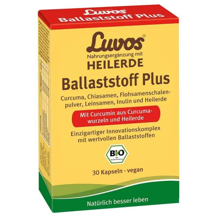 Luvos Heilerde Bio Ballaststoff Plus Kapseln, 30 St