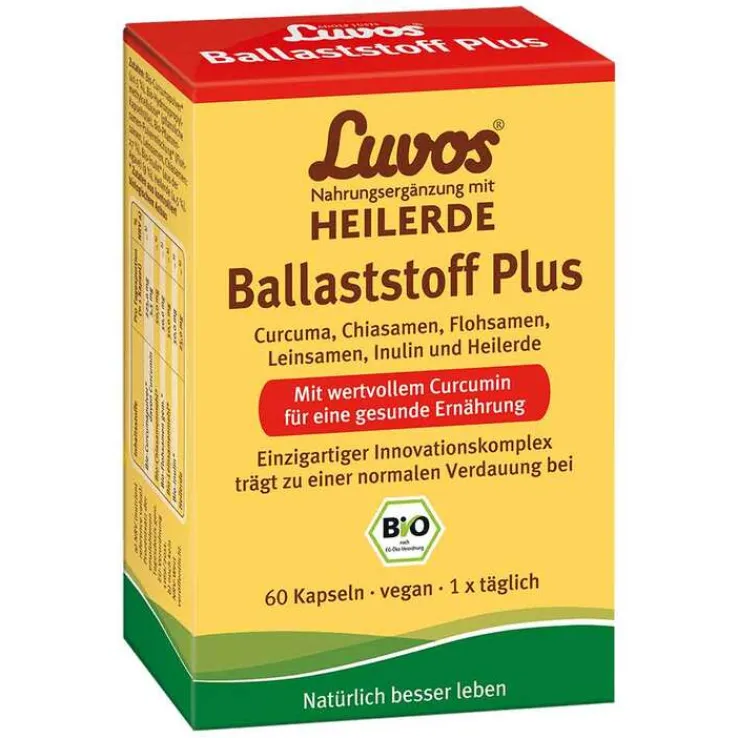 Luvos Heilerde Bio Ballaststoff Plus Kapseln, 60 St