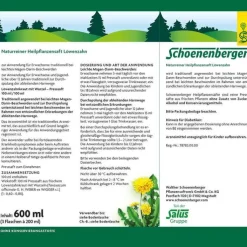 Löwenzahn Saft Schoenenberger HPS, 200 ml