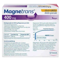 Magnetrans duo-aktiv 400 mg Sticks, 20 St