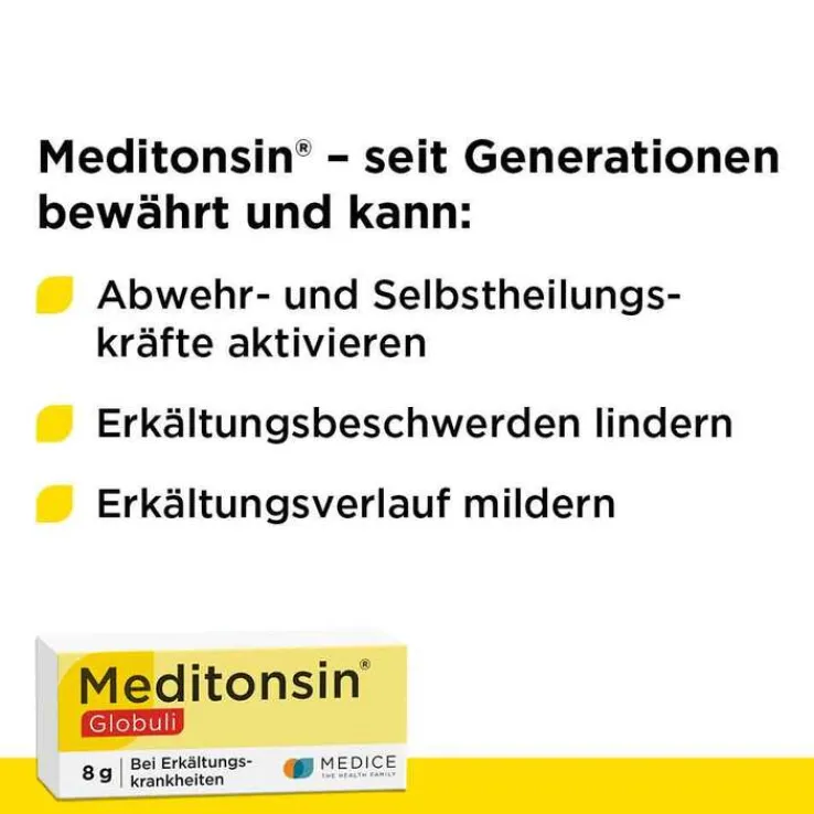 Meditonsin Globuli bei Erkältung, 8 g