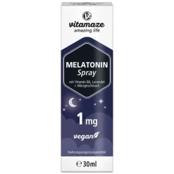 Melatonin 1 mg hochdosiert vegan Spray, 30 ml