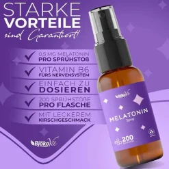 Melatonin Einschlaf Spray ohne Alkohol, 30 ml
