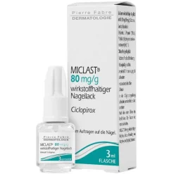 Miclast 80 mg / g wirkstoffhaltiger Nagellack, 3 ml