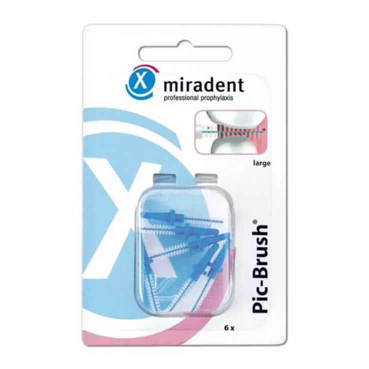 Miradent Interdentalbürste Pic-Brush large blau, 6 St
