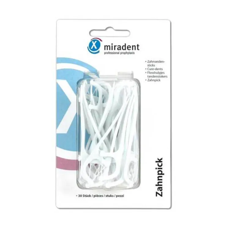 Miradent Zahnpick Zahnseiden, 30 St