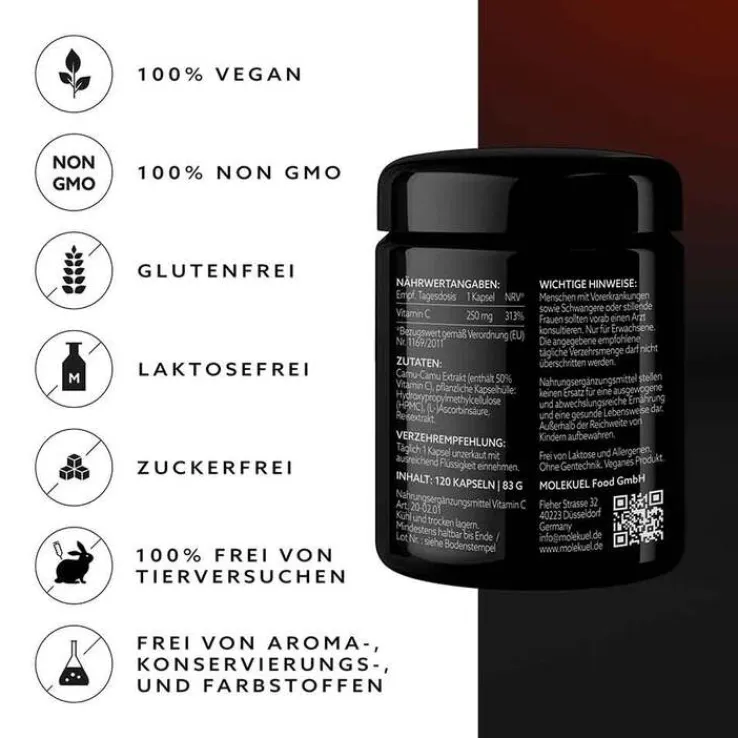 Molekuel Premium Vitamin C-Komplex, 120 St