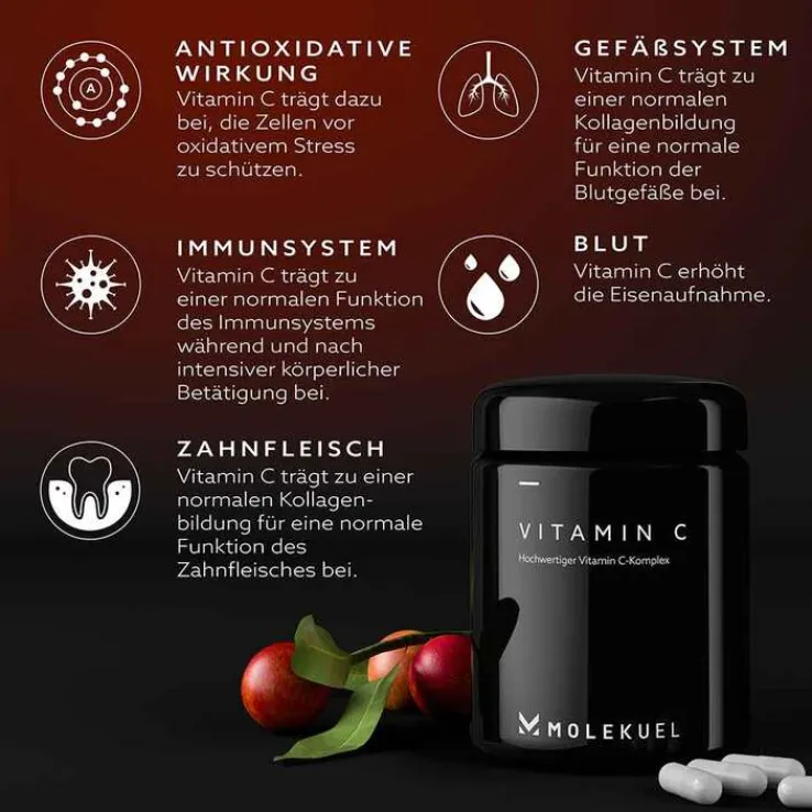 Molekuel Premium Vitamin C-Komplex, 120 St