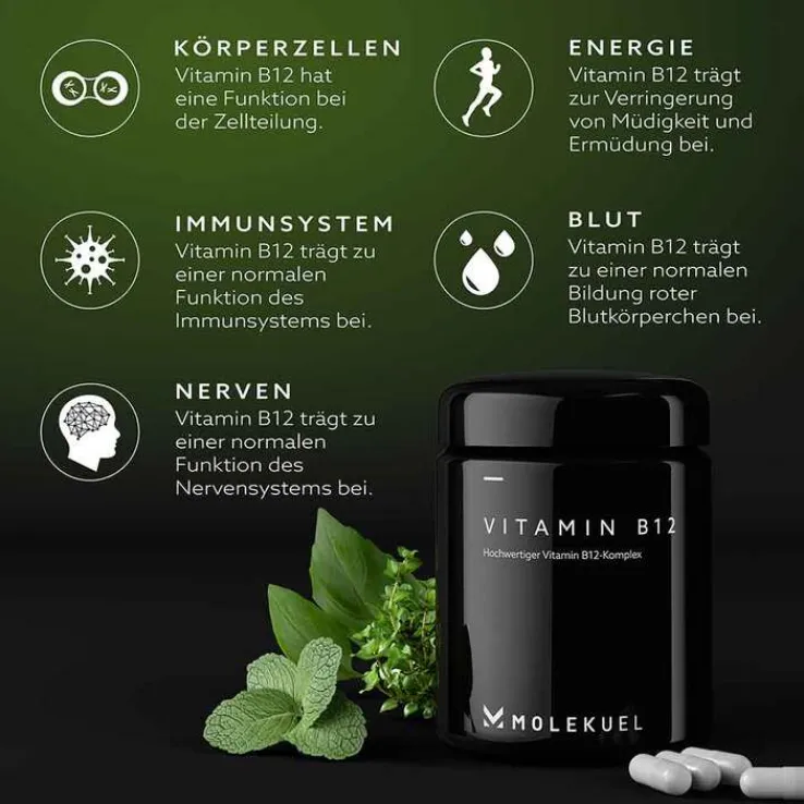 Molekuel Premium Vitamin B12-Komplex, 120 St