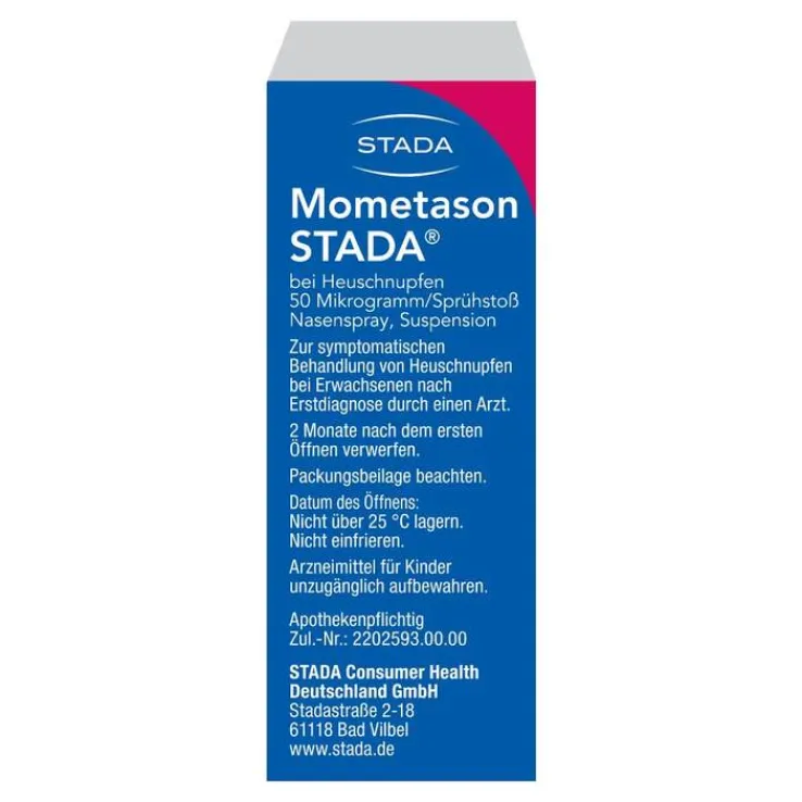 Mometason STADA Heuschnupfenspray 50 µg / Sprühs.60, 10 g