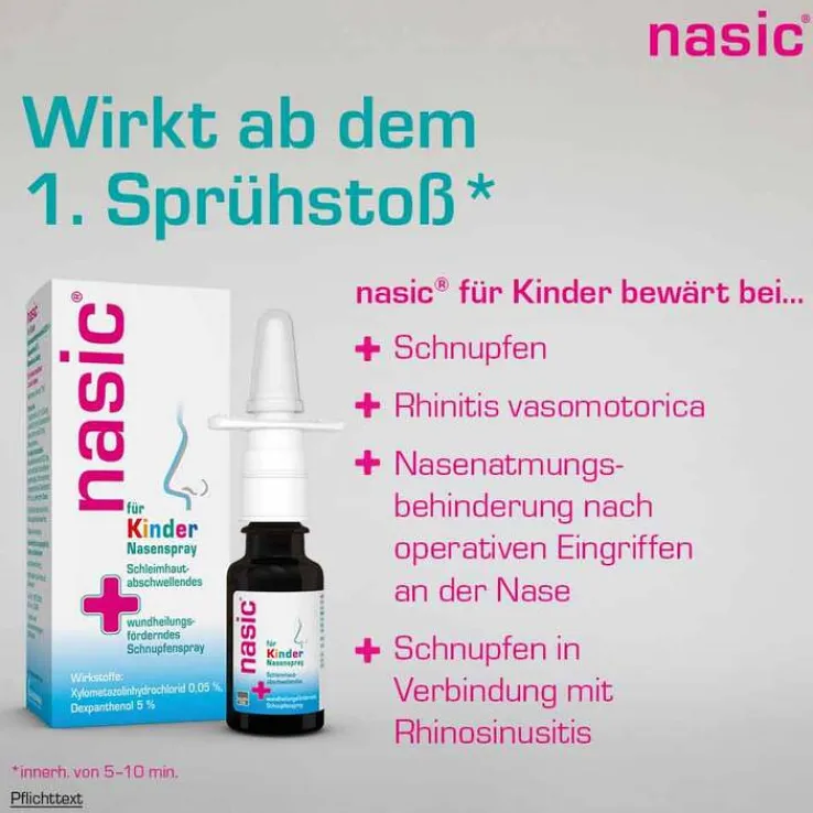 nasic für Kinder Nasenspray, 10 ml
