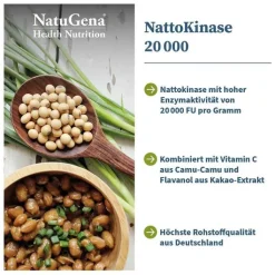 Nattokinase 20.000 + Vitamin C vegan Kapseln, 120 St