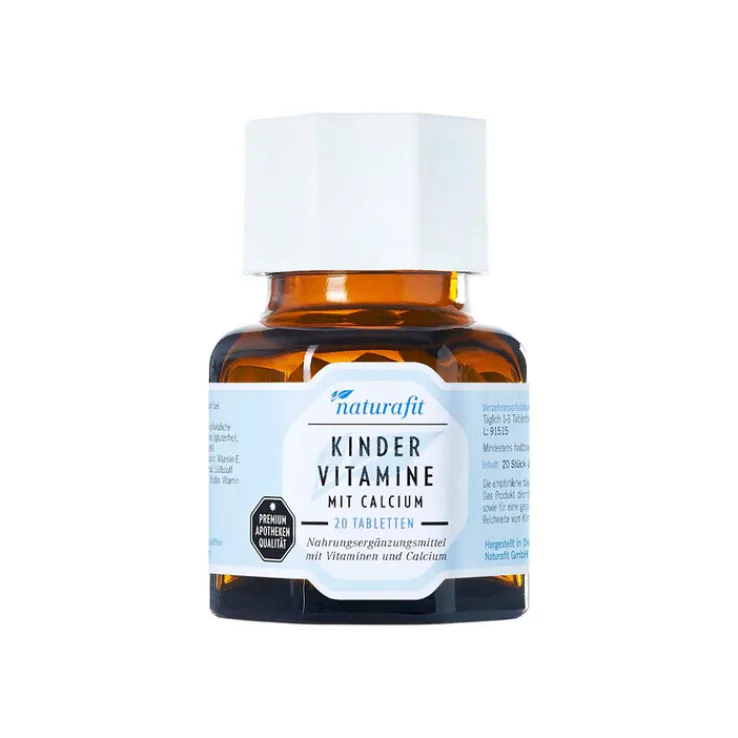 Naturafit Kindervitamine mit Calcium Lutschtabletten, 20 St