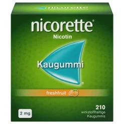 nicorette Kaugummi freshfruit, 2 mg Nikotin, 210 St