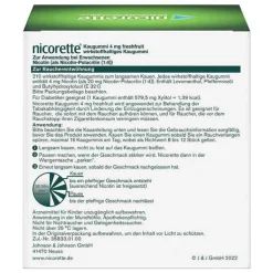 nicorette® Kaugummi freshfruit, 4 mg Nikotin, 210 St