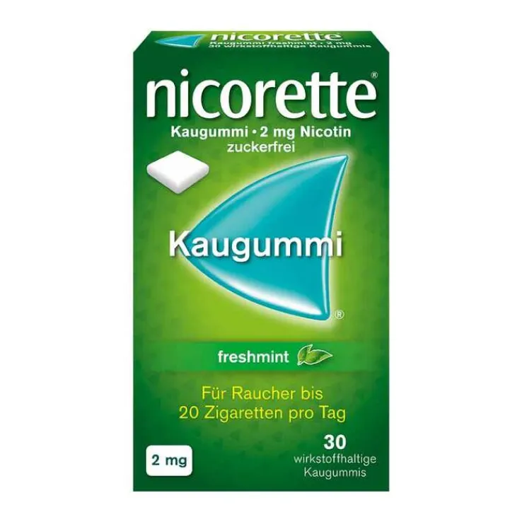 nicorette Kaugummi freshmint, 2 mg Nikotin, 30 St