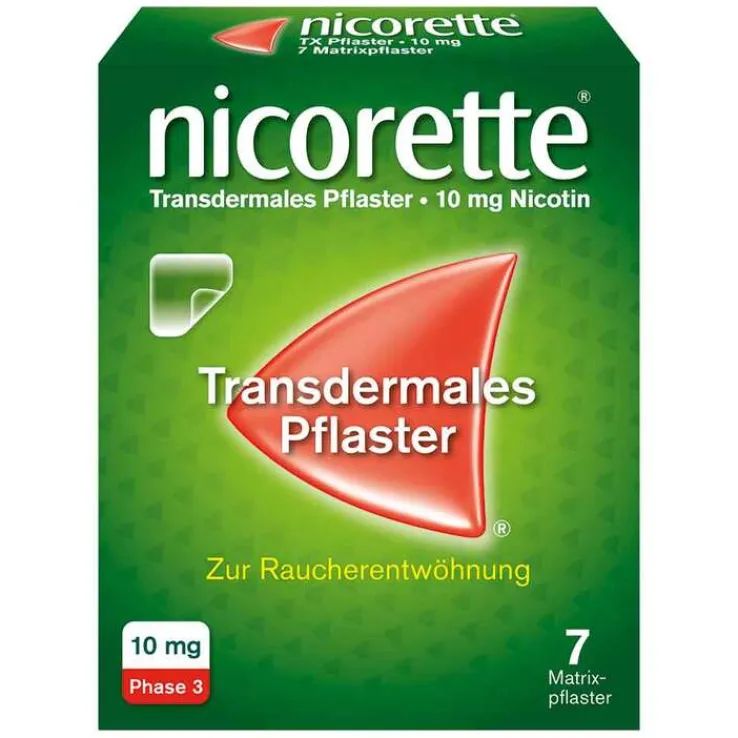 nicorette Nikotinpflaster, 10 mg Nikotin, 7 St