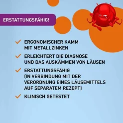 NYDA® Läuse- und Nissenkamm aus Metall, 1 St