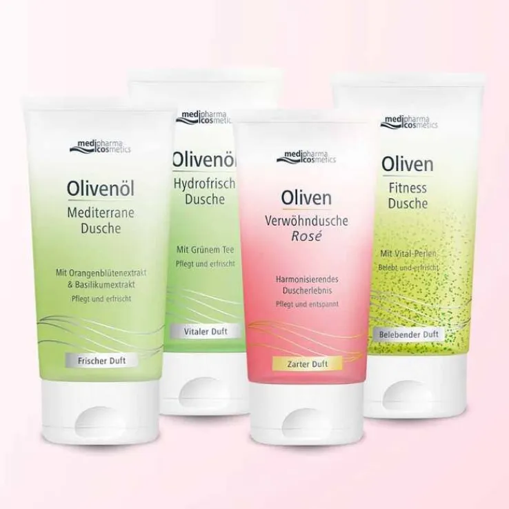 Oliven Verwöhndusche Rose, 150 ml