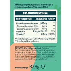 Omega-3 Kids mit Vitamin D + E Balasense, 90 St