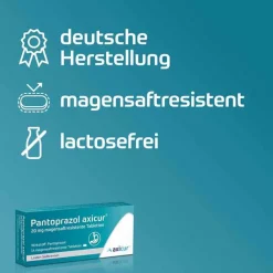 Pantoprazol axicur® 20 mg Tabletten , 7 St