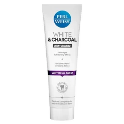 Perlweiss White & Charcoal Zahncreme, 75 ml