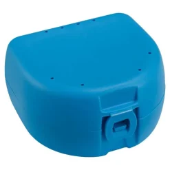 Prothesen Zahnspangenbox universal hellblau, 1 St