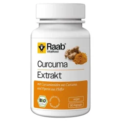 Raab Vitalfood Curcuma Extrakt Bio Kapseln, 90 St