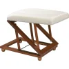 Relax-Hocker Deluxe mit Holzbeinen, 1 St