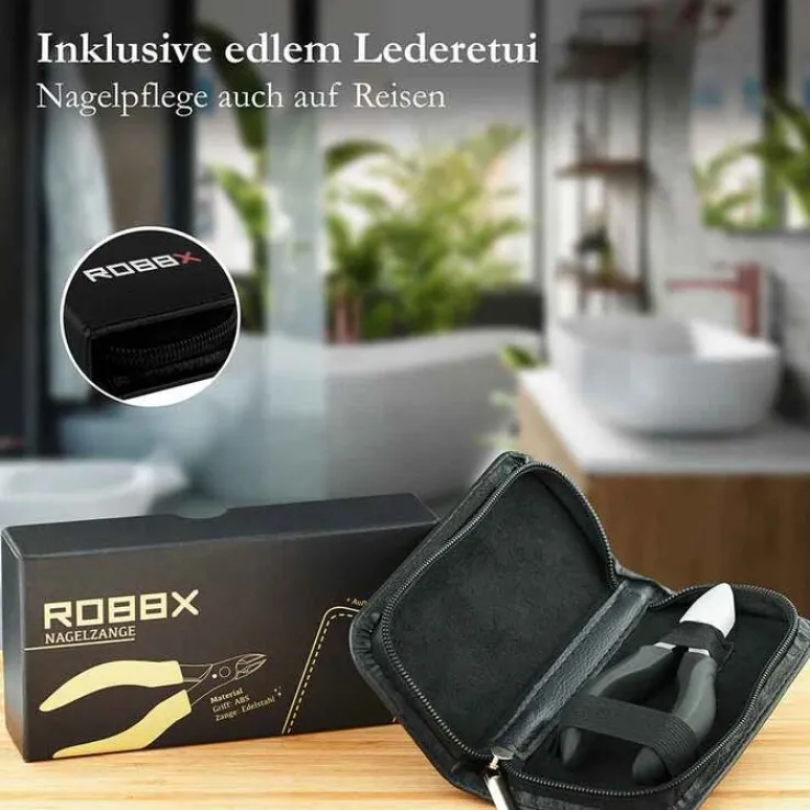 Robbx Nagelzange - Kopfschneider für starke Nägel, 1 St