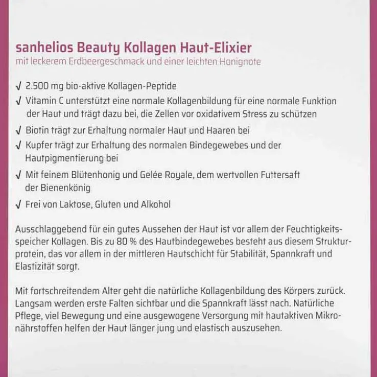 Sanhelios Beauty Kollagen Trinkampullen, 30 St