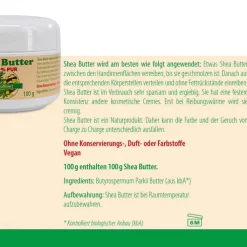 Sheabutter unraffiniert 100% pur, 100 g