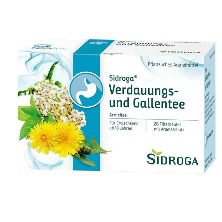 Sidroga Verdauungs- und Gallentee Filterbeutel, 20X2.0 g