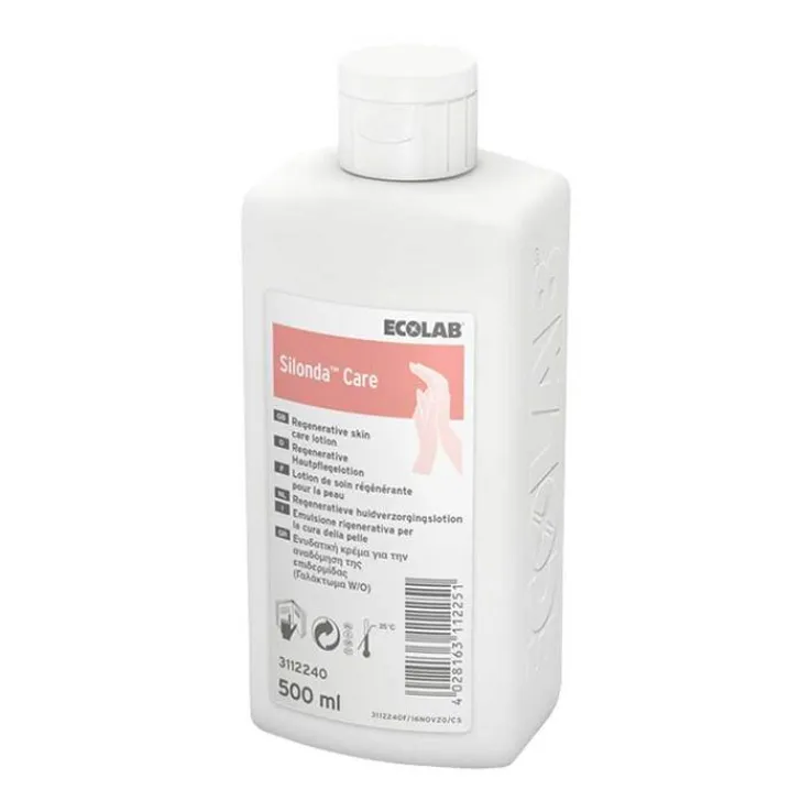 Silonda Care Hautpflege Lotion Spenderflasche ohne Dosierpumpe, 500 ml