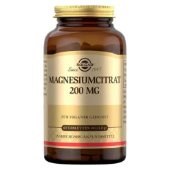 Solgar Magnesium Citrat 200 mg Tabletten, 60 St