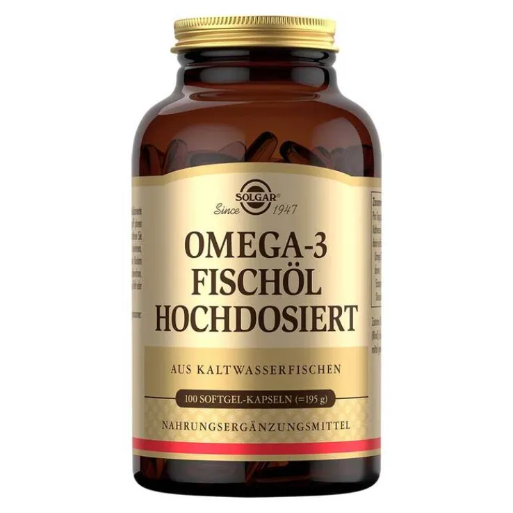 Solgar Omega-3 Fischöl hochdosiert Kapseln, 100 St