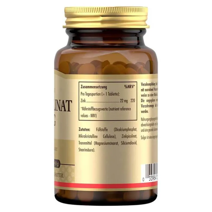 Solgar Zinkpicolinat 22 mg Tabletten, 100 St