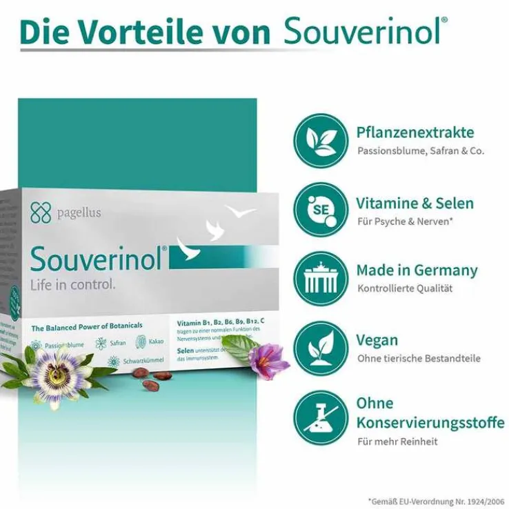 Souverinol Innere Ruhe pflanzliche Balance Kapseln, 60 St