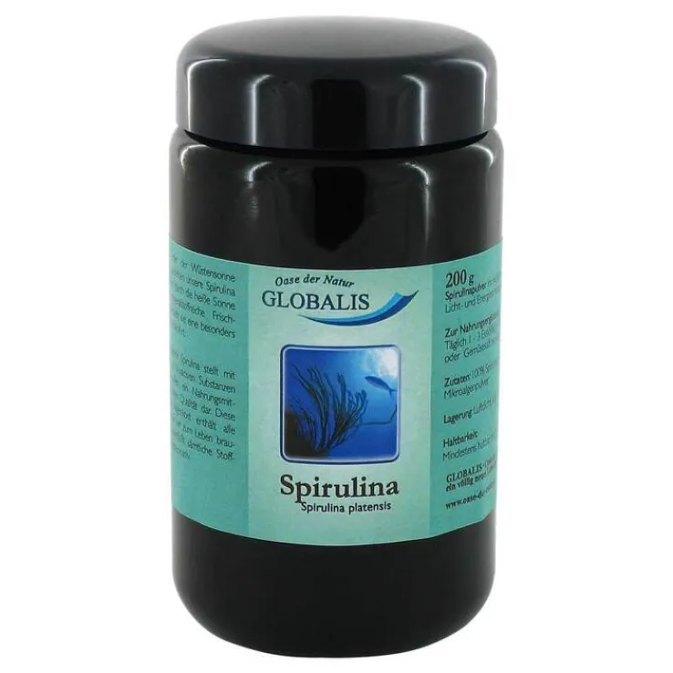 Spirulina 100% reines Pulver Globalis, 200 g