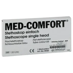 Stethoskop Flachkopf blau, 1 St