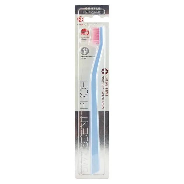 Swissdent Gentle classic Zahnbürste hellblau / hellpink, 1 St