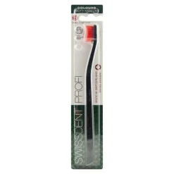 Swissdent Profi Colours Zahnbürste soft-medium schwarz / rot, 1 St