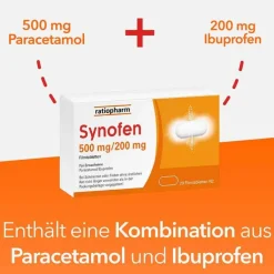 Synofen - mit Ibuprofen und Paracetamol, 20 St