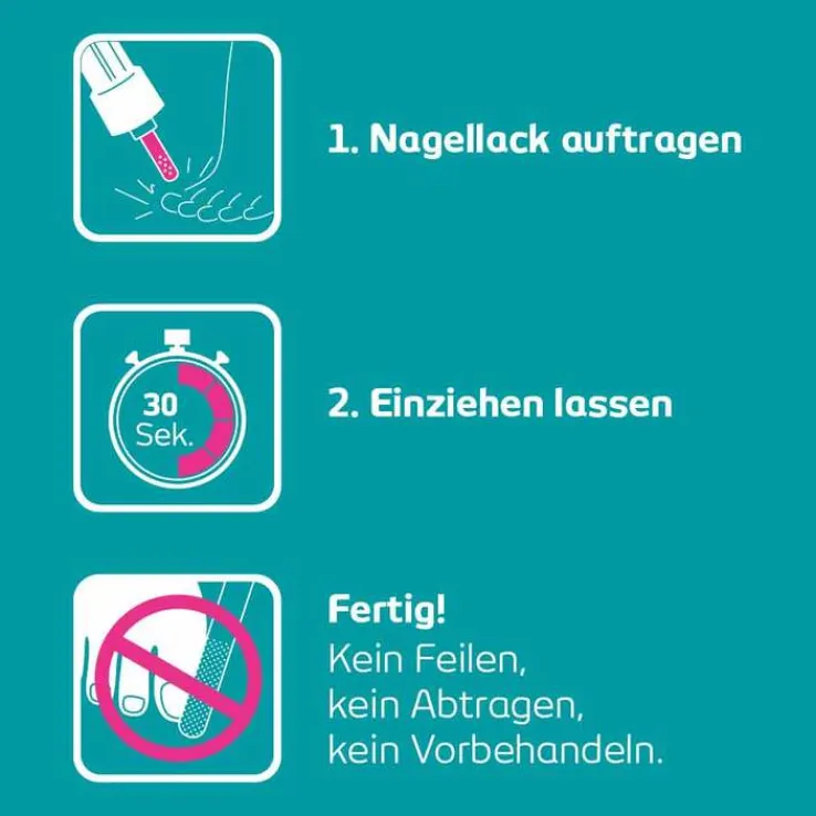 Terbinafin-1A Pharma Nagellack gegen Nagelpilz, 6.6 ml