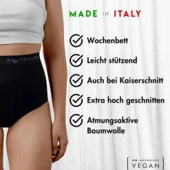 The Support Panty Wochenbett Unterhose L schwarz, 1 St