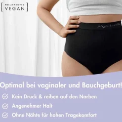 The Support Panty Wochenbett Unterhose L schwarz, 1 St
