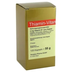 Thiamin Kapseln Vitamin B1, 120 St