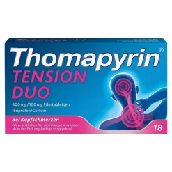 Thomapyrin TENSION DUO 400 mg / 100 mg Filmtabletten, 18 St