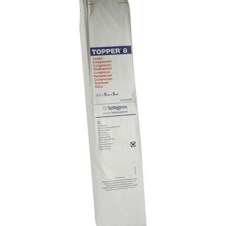 Topper 8 Kompresse unsteril 5x5 cm, 200 St